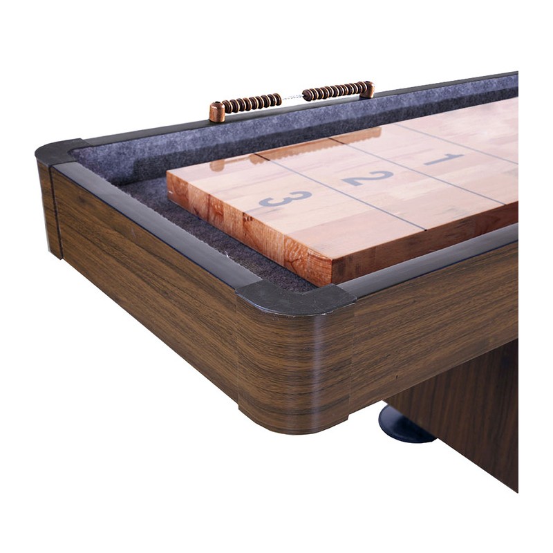Hathaway Challenger 14-ft Shuffleboard Table - Walnut Finish (BG1218)