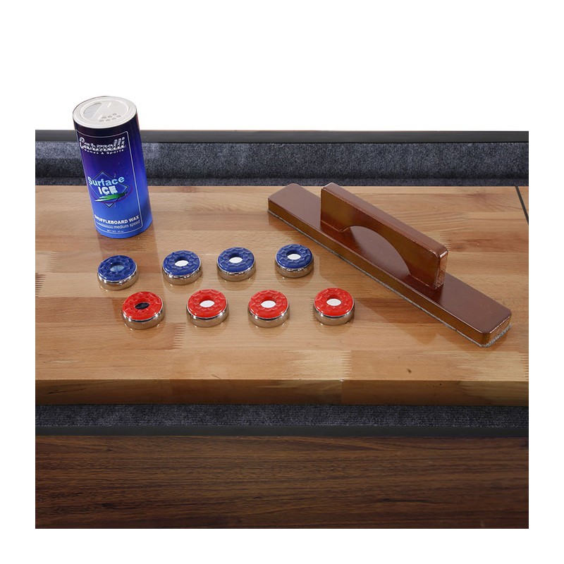 Hathaway Challenger 14-ft Shuffleboard Table - Walnut Finish (BG1218)