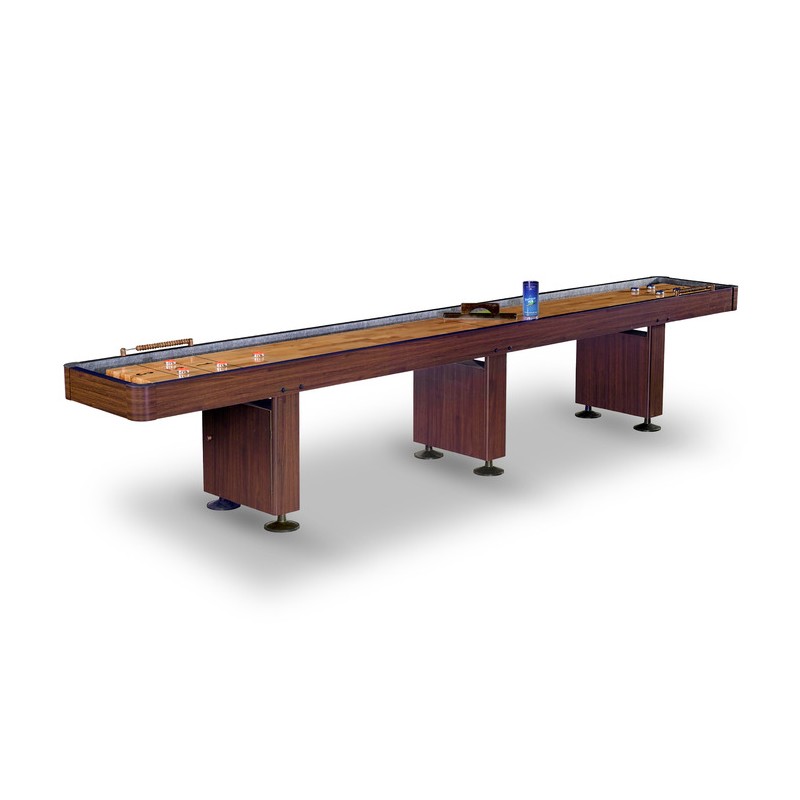 Hathaway Challenger 14-ft Shuffleboard Table - Walnut Finish (BG1218)