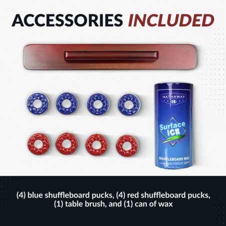 Hathaway Challenger 9-ft Shuffleboard Table - Walnut Finish (BG1205)