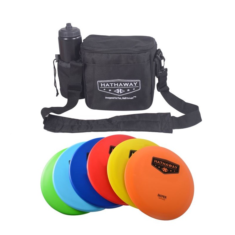Hathaway Disc Golf Starter Set with 6 Discs and Case (BG5038)