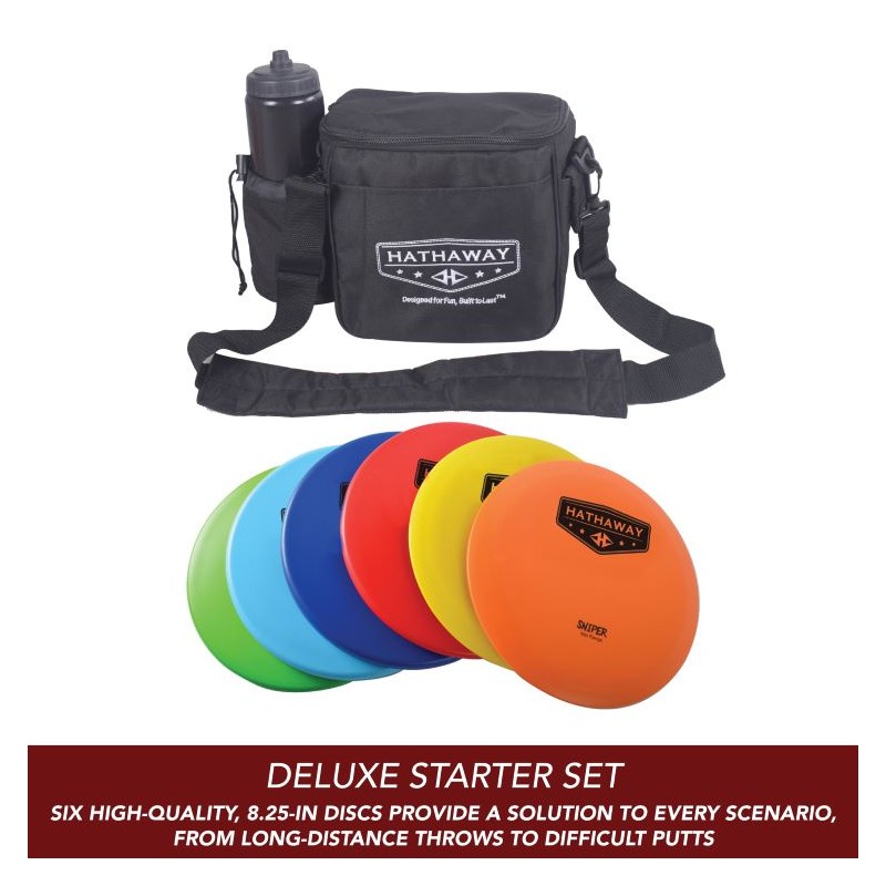 Hathaway Disc Golf Starter Set with 6 Discs and Case (BG5038)