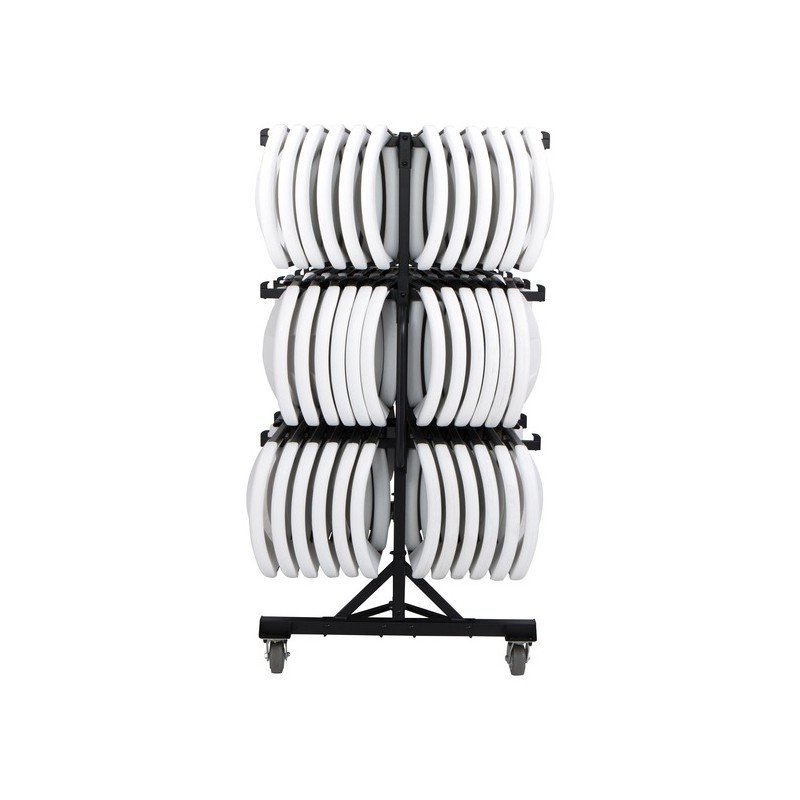 Lifetime Three-Tier Hanging Upright Chair Storage Cart - Black (80669)