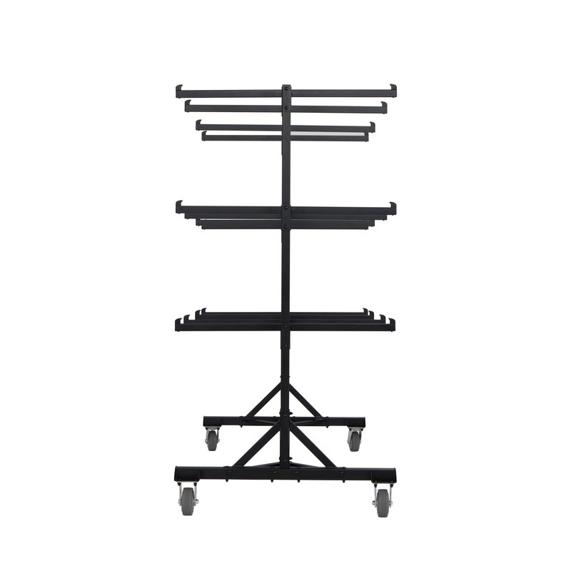 Lifetime Three-Tier Hanging Upright Chair Storage Cart - Black (80669)