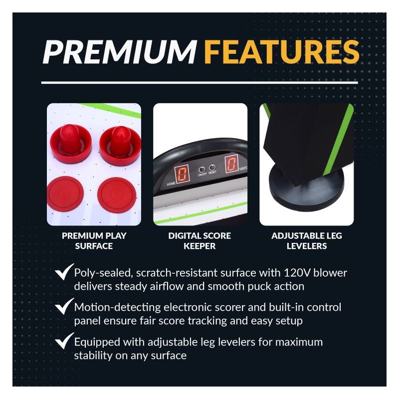 Hathaway Voyager 60-in Air Hockey Table (BG50338)