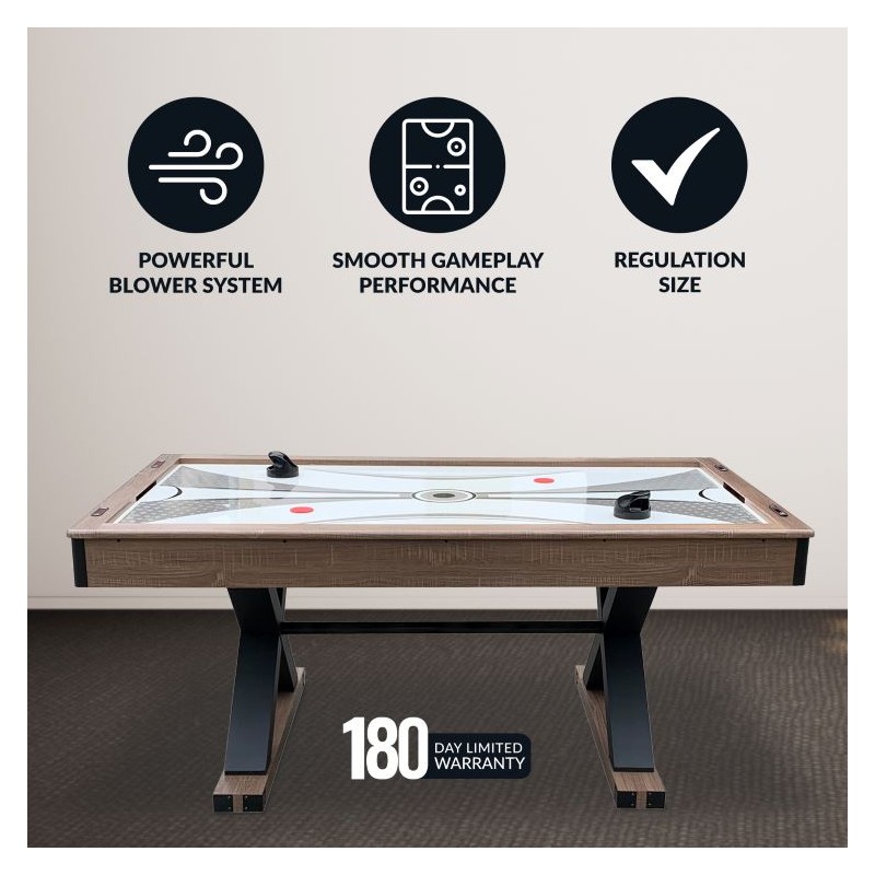 Hathaway Excalibur 72-in Air Hockey Table and Table Tennis (BG50337)