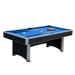Hathaway Maverick II 7-ft Pool Table with Table Tennis Top - Black with Blue Felt (BG50390)