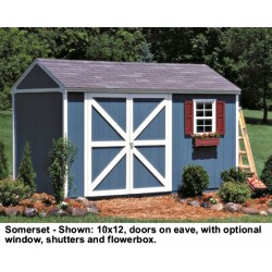 Handy Home Somerset 10x10 Wood Storage Shed Kit (18412-3)