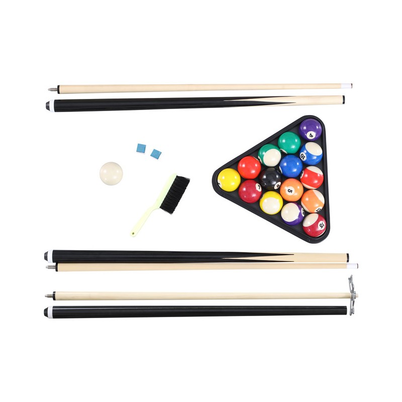 Hathaway Augusta 8-ft Pool Table - Mahogany Finish with Red Felt (BG2527)