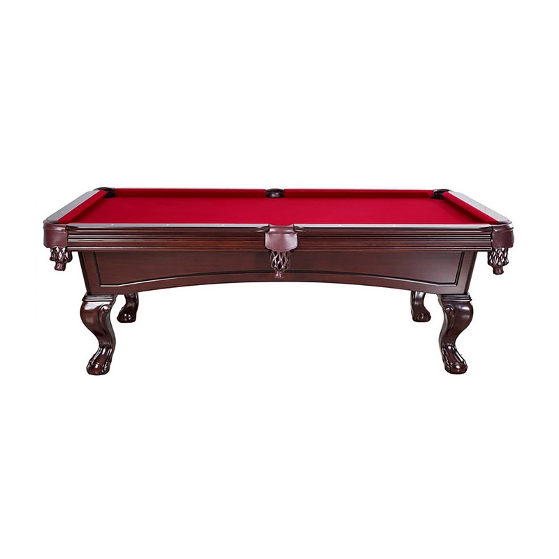Hathaway Augusta 8-ft Pool Table - Mahogany Finish with Red Felt (BG2527)