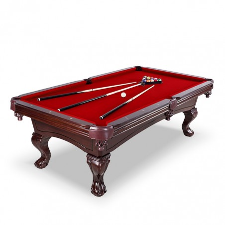 Hathaway Augusta 8-ft Pool Table - Mahogany Finish with Red Felt (BG2527) Hathaway Augusta 8-ft Pool Table - Mahogany Finish with Red Felt (BG2527)
