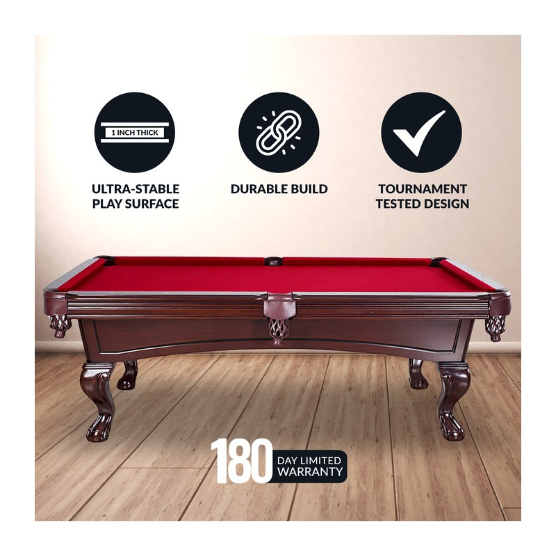 Hathaway Augusta 8-ft Pool Table - Mahogany (BG2527)