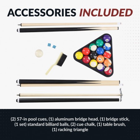 Hathaway Augusta 8-ft Pool Table - Mahogany (BG2527) Hathaway Augusta 8-ft Pool Table - Mahogany (BG2527)