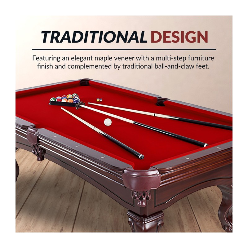 Hathaway Augusta 8-ft Pool Table - Mahogany (BG2527)