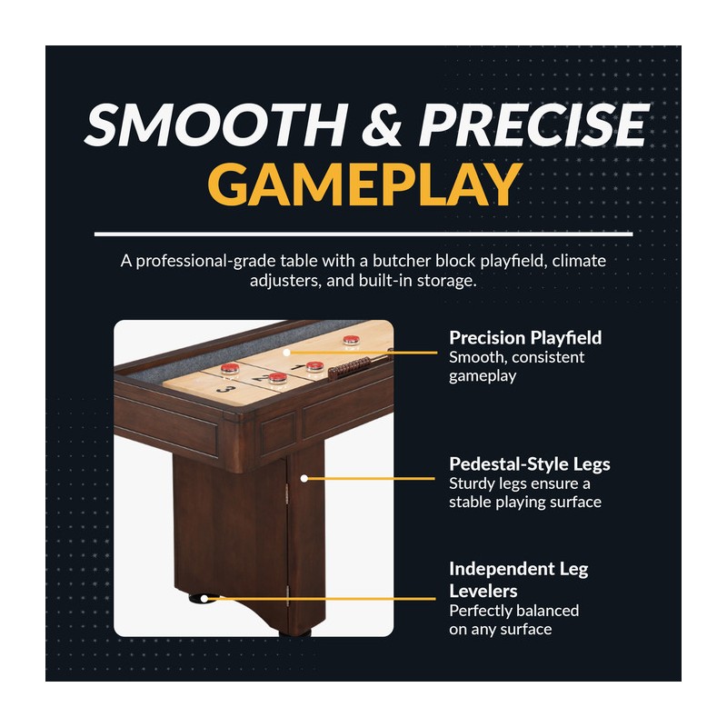 Hathaway Austin 9-ft Shuffleboard Table - Mahogany Finish (NG1209)