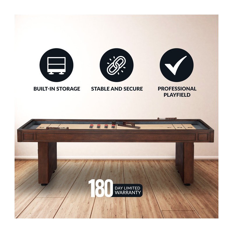 Hathaway Austin 9-ft Shuffleboard Table - Mahogany Finish (NG1209)