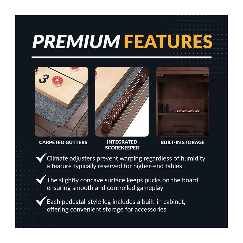 Hathaway Austin 9-ft Shuffleboard Table - Mahogany Finish (NG1209)