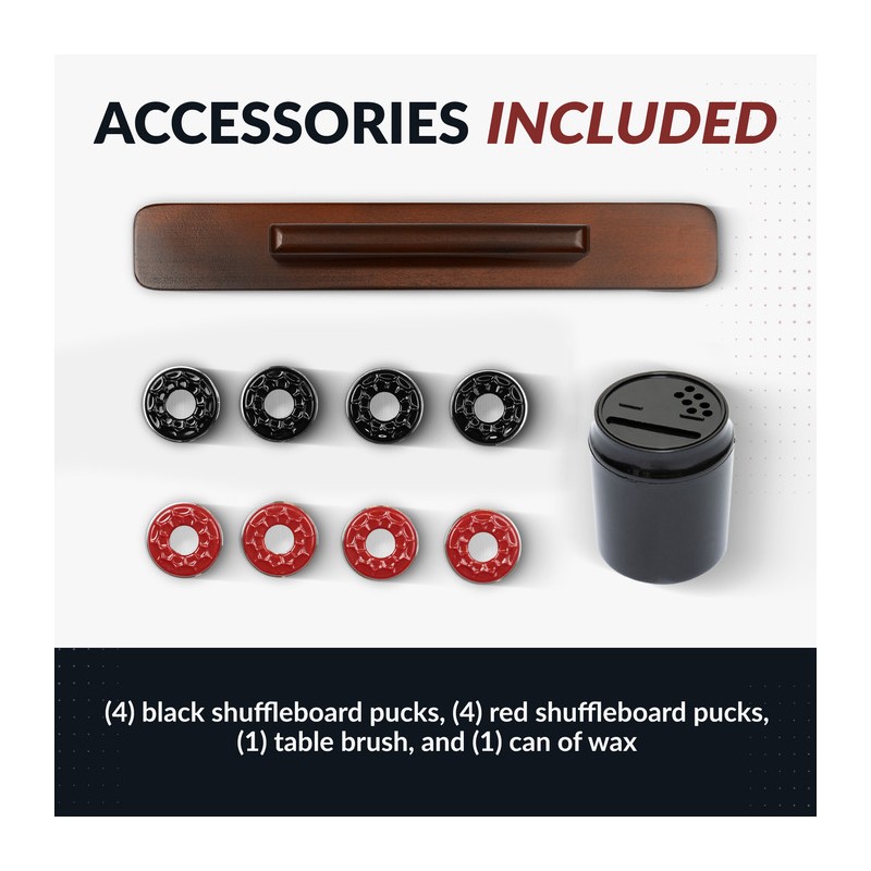 Hathaway Austin 9-ft Shuffleboard Table - Mahogany Finish (NG1209)