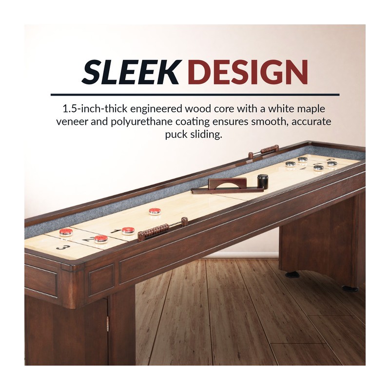 Hathaway Austin 9-ft Shuffleboard Table - Mahogany Finish (NG1209)
