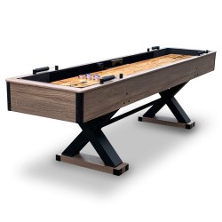 Hathaway Excalibur 9-ft Shuffleboard Table - Driftwood Finish (BG50356)