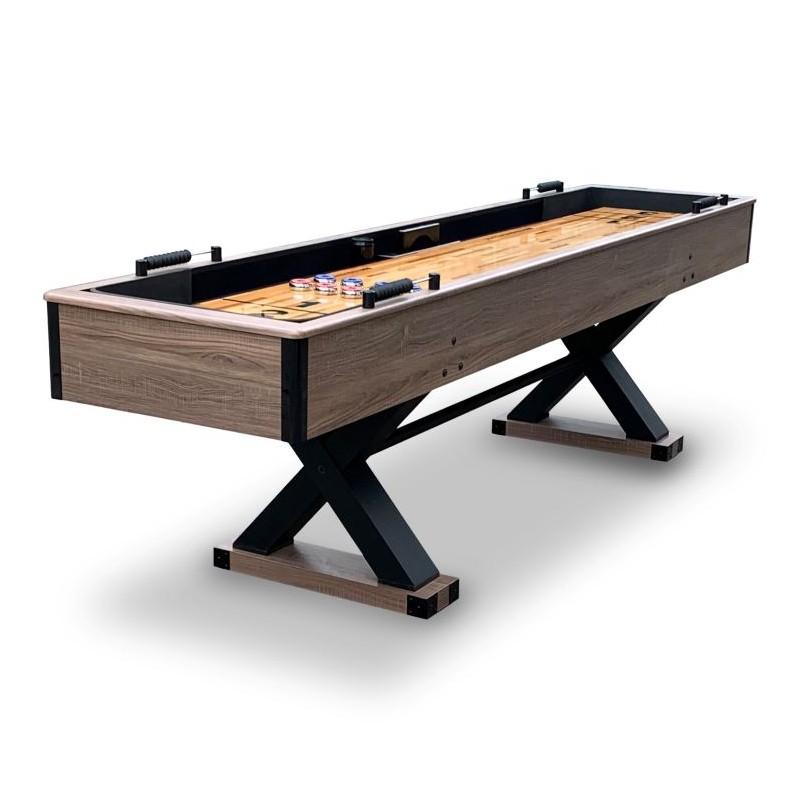 Hathaway Excalibur 9-ft Shuffleboard Table - Driftwood Finish (BG50356)