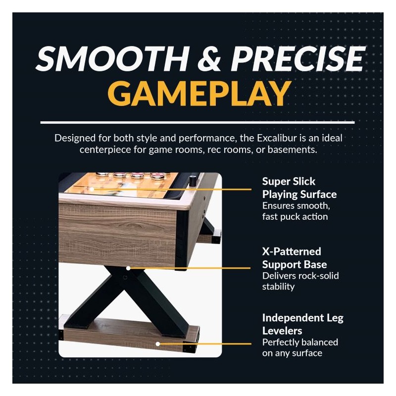 Hathaway Excalibur 9-ft Shuffleboard Table (BG50356)