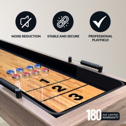 Hathaway Excalibur 9-ft Shuffleboard Table - Driftwood Finish (BG50356)