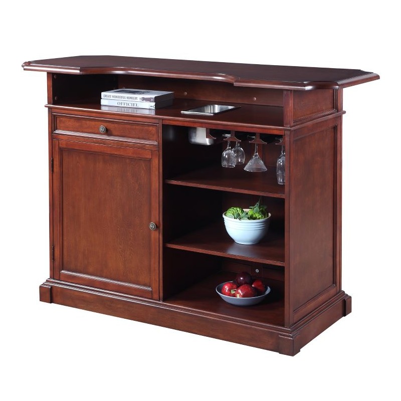 Hathaway Ridgeline 60-in Hardwood Home Bar (BG2728)