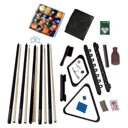 Hathaway Deluxe Billiards Accessory Kit - Black Finish (BG2540BK)