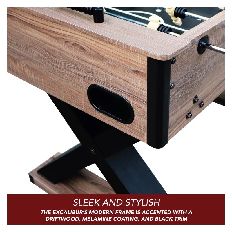 Hathaway Excalibur 54-in Foosball Table - Driftwood (BG5030)