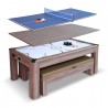 Hathaway Driftwood 7-ft Air Hockey Table Combo Set with Benches (BG1137H) Hathaway Driftwood 7-ft Air Hockey Table Combo Set with Benches (BG1137H)