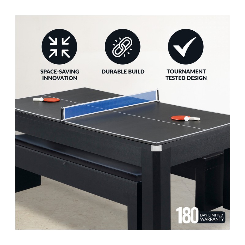 Hathaway Park Avenue 7-ft Pool Table Combo (BG2530PR)