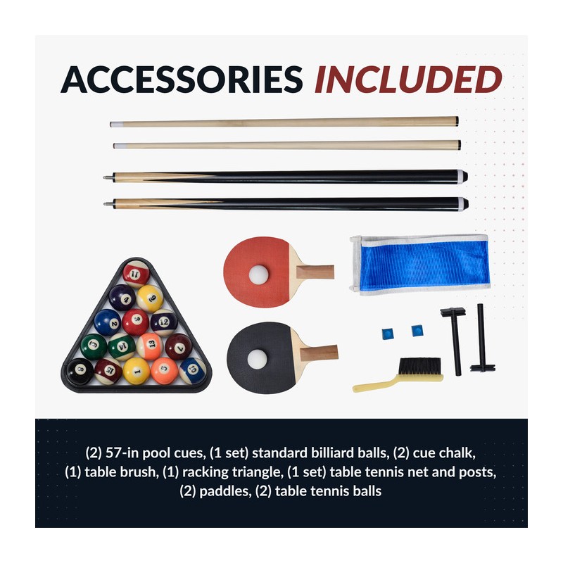 Hathaway Park Avenue 7-ft Pool Table Combo (BG2530PR)