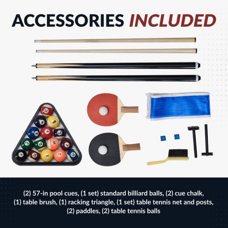 Hathaway Park Avenue 7-ft Pool Table Combo (BG2530PR)