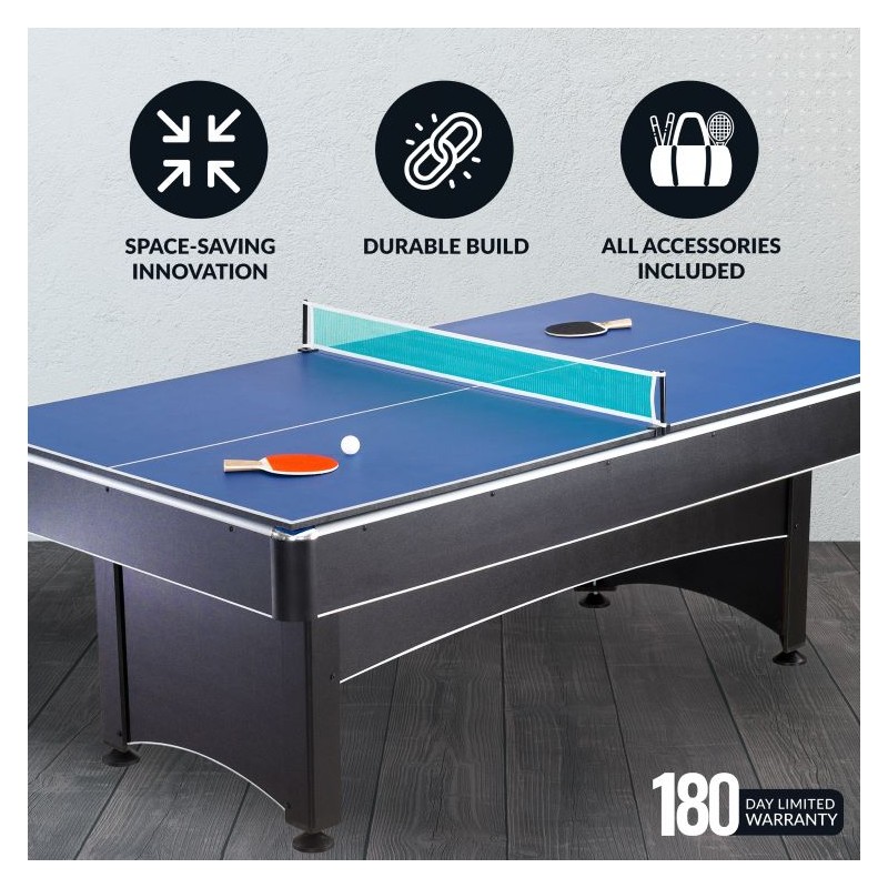 Hathaway Maverick 7-ft Pool Table with Table Tennis Top  (BG1023)