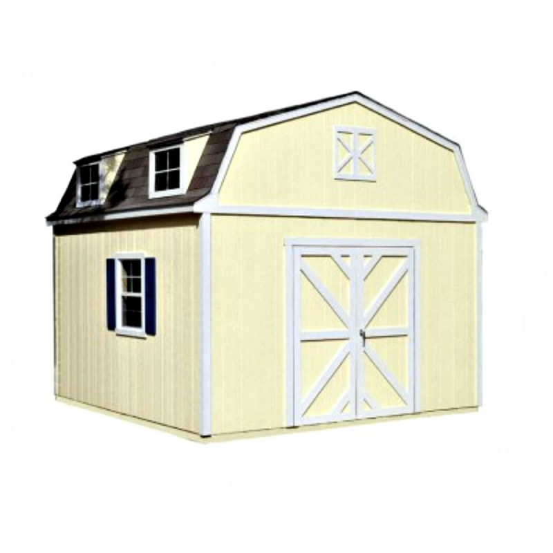 Handy Home Sequoia 12x12 Wood Storage Shed w/ Floor (18203-7)