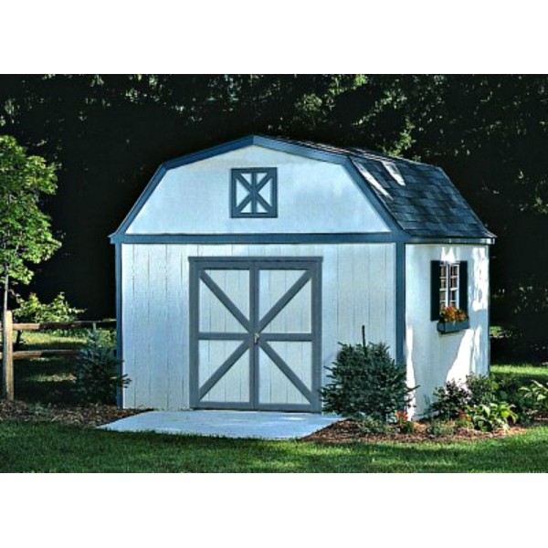 handy home sequoia 12x16 wood storage shed kit 18204-4