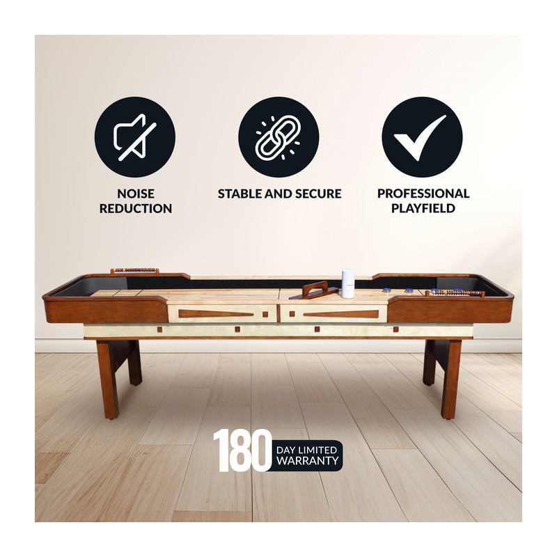 Hathaway Merlot 12-ft Shuffleboard Table - Walnut Finish (BG1312)