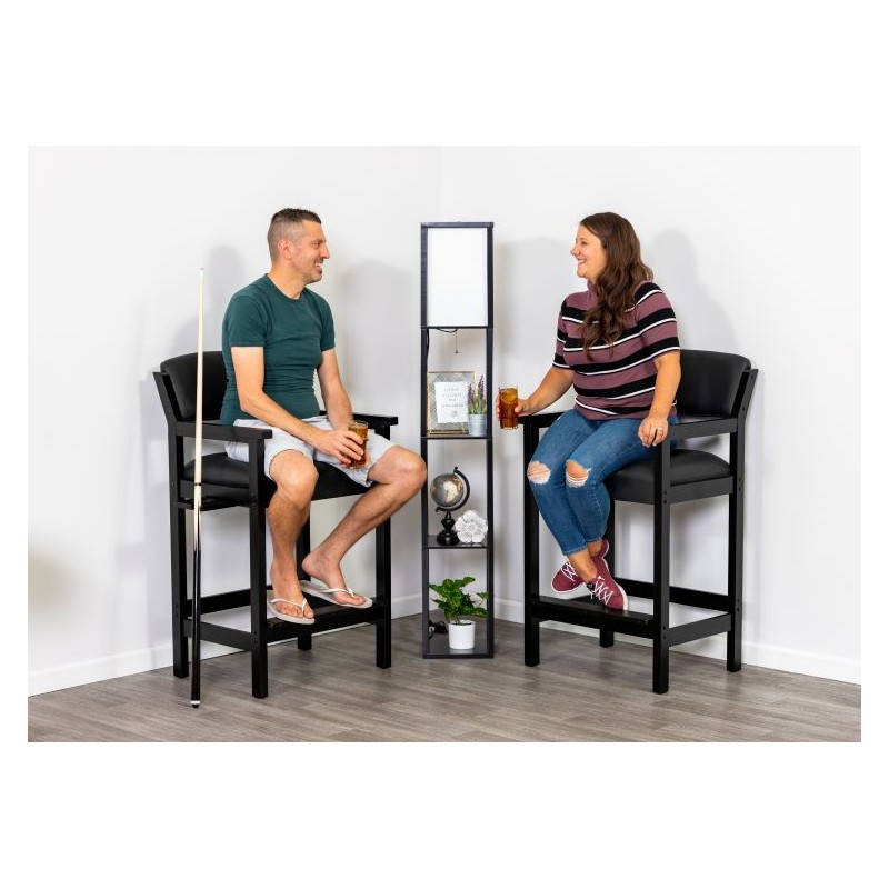 Hathaway Cambridge 30-in High Game Room Chair - Black (BG2556-BK)