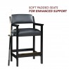 Hathaway Cambridge 30-in High Top Spectator Chair - Black (BG2556-BK) Hathaway Cambridge 30-in High Top Spectator Chair - Black (BG2556-BK)