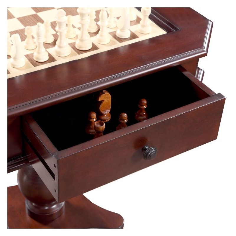 Hathaway Fortress 28-in Chess 3-in-1 Pedestal Game (BG2995)