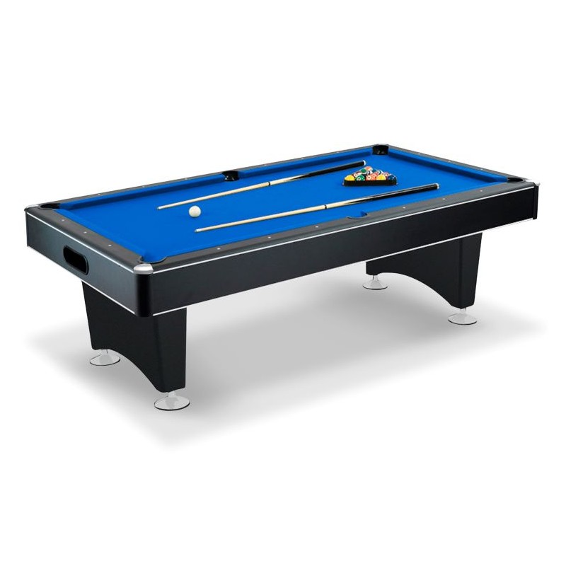 Hathaway Hustler 7-ft Pool Table with Ball Return - Black with Blue Felt (NG2515PB)