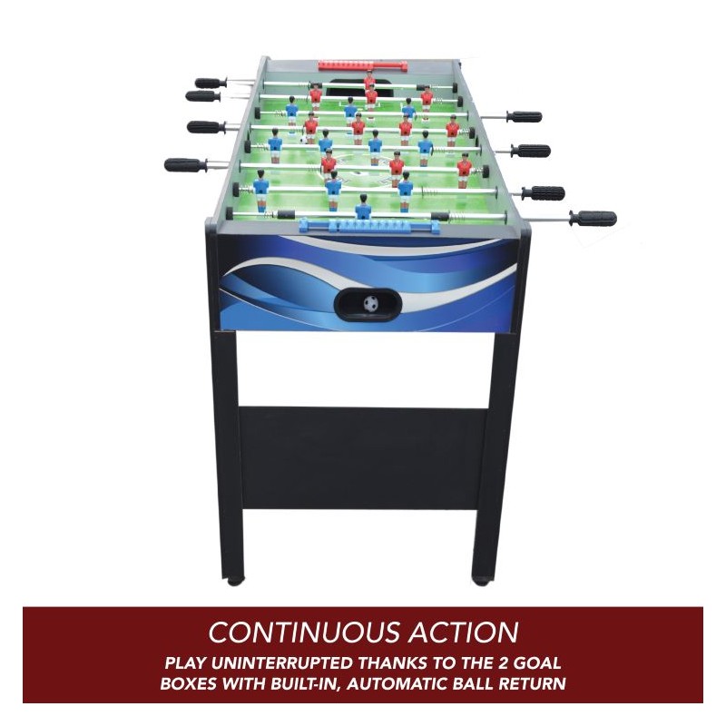 Hathaway Allure 48-in Foosball Table - Black and Blue (BG5015)