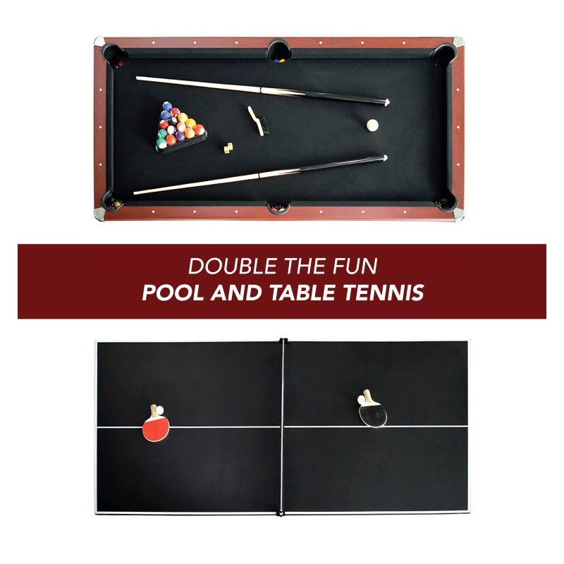 Carmelli Bristol 7-Ft Pool Table with table Tennis top (NG4023)