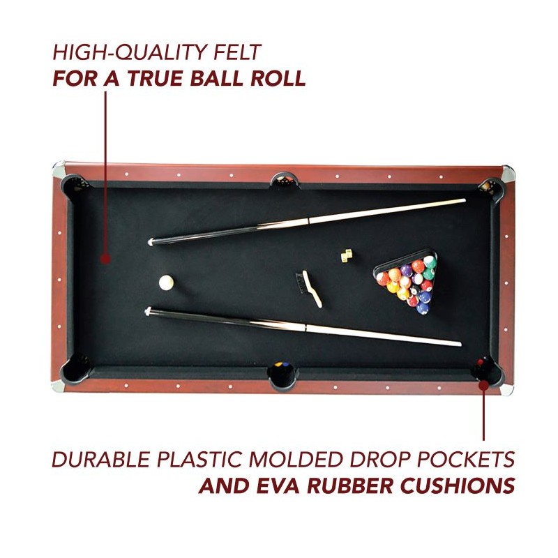 Carmelli Bristol 7-Ft Pool Table with table Tennis top (NG4023)