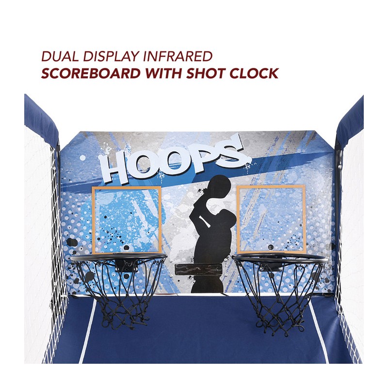 Hathaway Hoops 81-in Dual Basketball Arcade Game (BG2237BL)