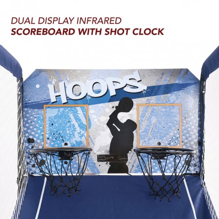 Hathaway Hoops 81-in Dual Basketball Arcade Game (BG2237BL)