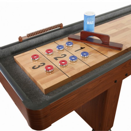 Hathaway Challenger 9-ft Shuffleboard Table - Dk Cherry Finish (BG1210) Hathaway Challenger 9-ft Shuffleboard Table - Dk Cherry Finish (BG1210)