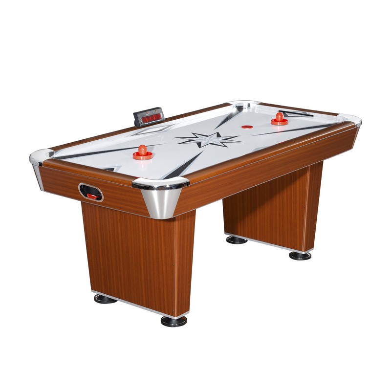 Hathaway Midtown 72-in Air Hockey Table with LED Scoring - Cherry Finish (BG1037)