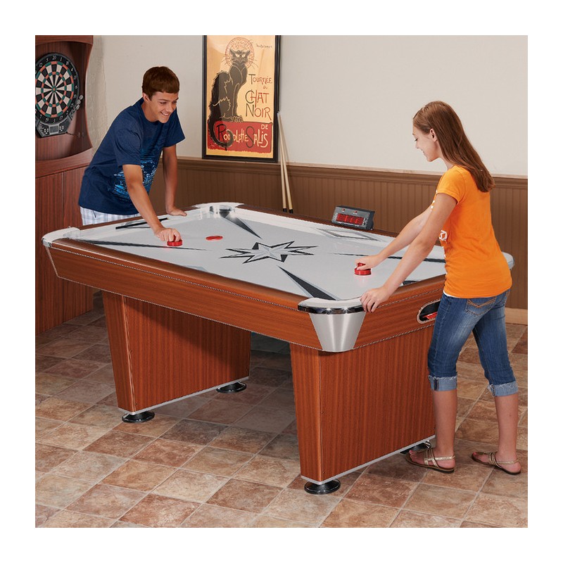 Hathaway Midtown 72-in Air Hockey Table - Cherry Finish (BG1037)